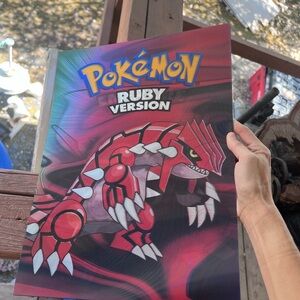 Pokémon Ruby Emerald and Sapphire Version 3D Holographic Lenticular Poster